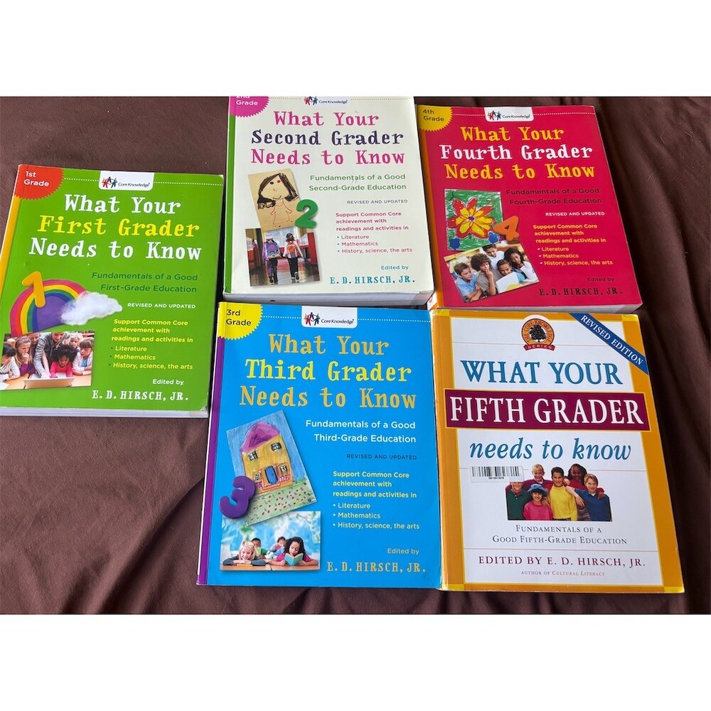 Core Knowledge What Your 1st-5th Grader Needs to Know Book Lot 5 PB